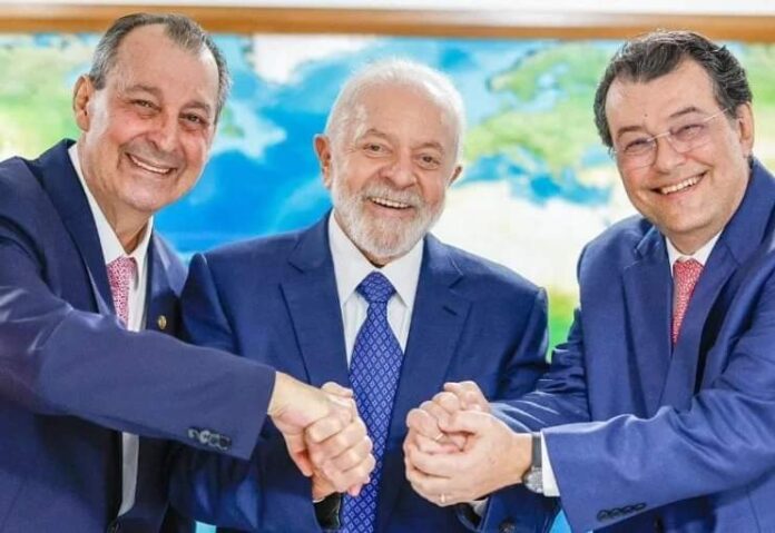 Omar com Lula e Eduardo