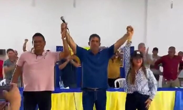 prefeito Beto Dangelo, Franz Melendez e Valcileia Flores