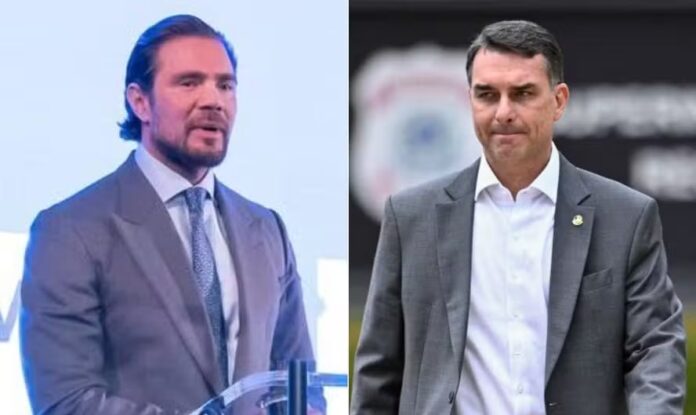 vorcaro e flavio bolsonaro